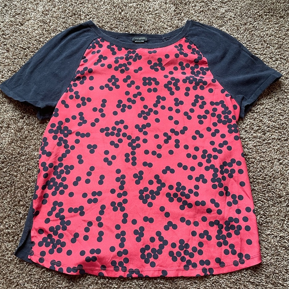 Ann Taylor Polka Dot Blouse